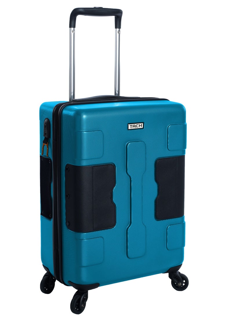 TACH V3 Connectable Hard Case Carry on Luggage with TSA Lock and Water Bottle Holder 22 Inch Sky Blue