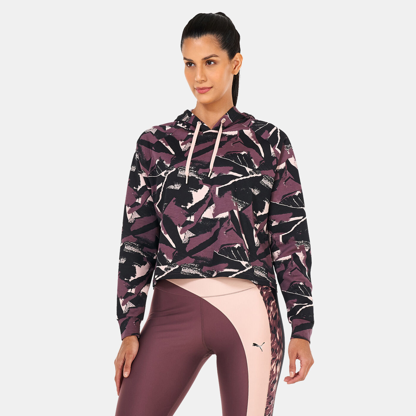 Women's Modern Sports Printed Hoodie