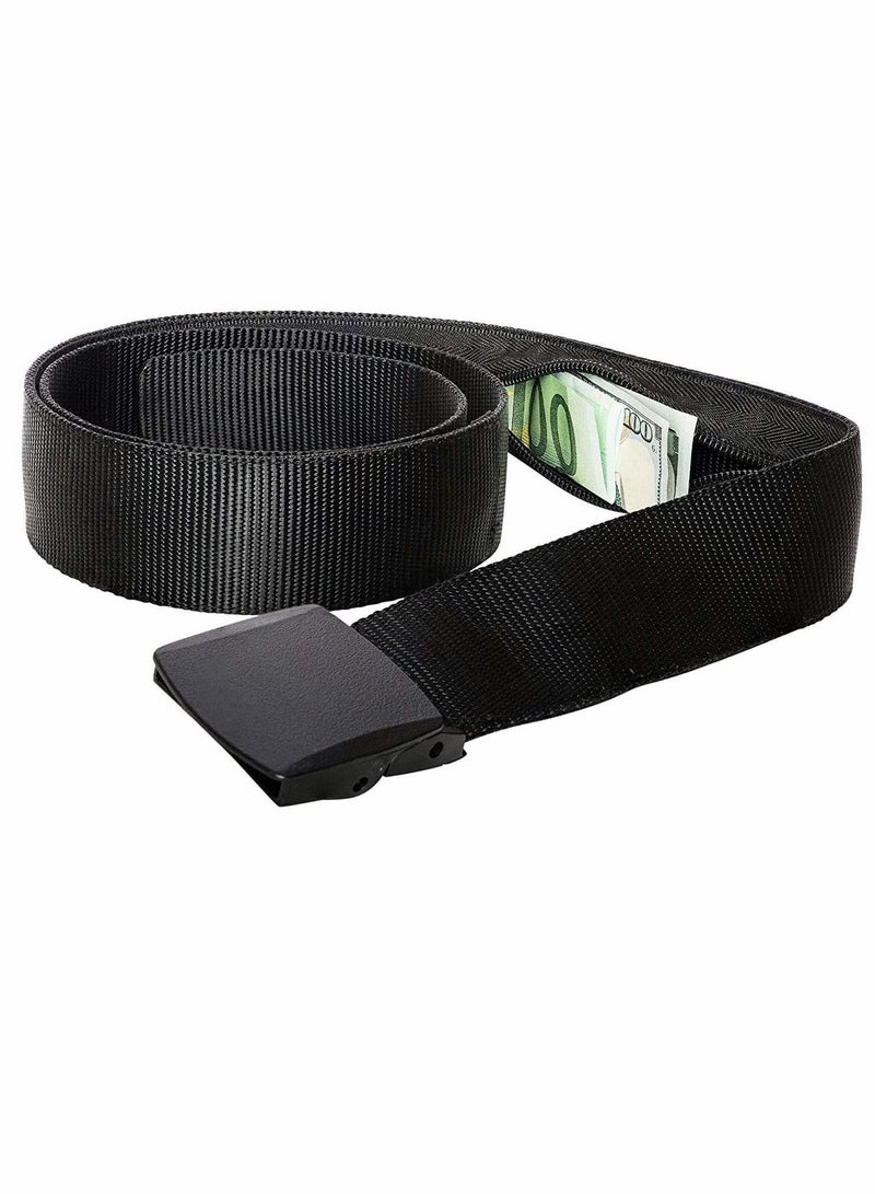 Money Belt for Men, Travel Security Belt with Hidden Money Compartment Pocket
