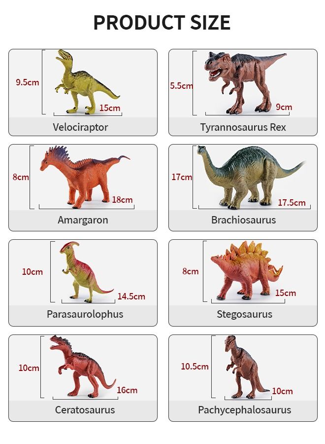 52 Pcs Dinosaur Toys Figures with Activity Play Mat, Jurassic Dinosaur Toys，Realistic Action Educational Dinosaur Figures for Kids Boys Girls