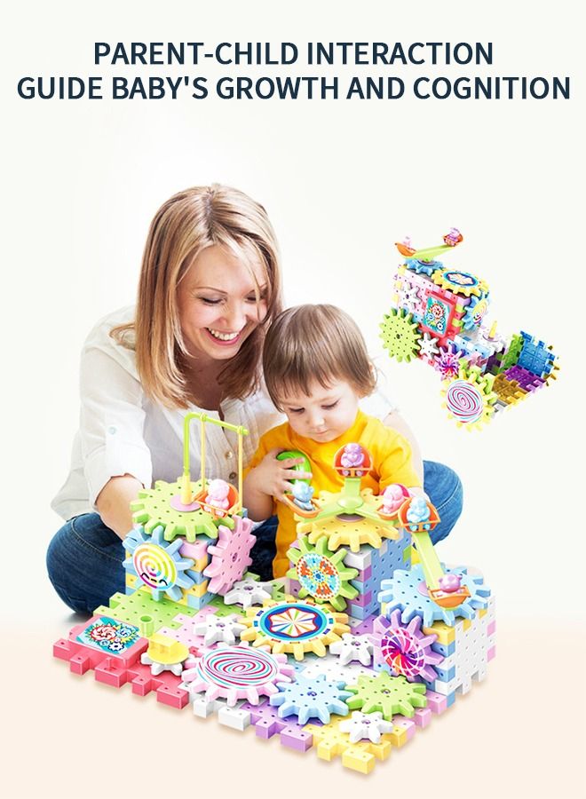 83 Pcs Building Blocks Kits Electric Building Block Paradise STEM Toys Educational Construction Toys for Preschool Kids Boys and Girls, Creativity Building Blocks Set Kids Toys