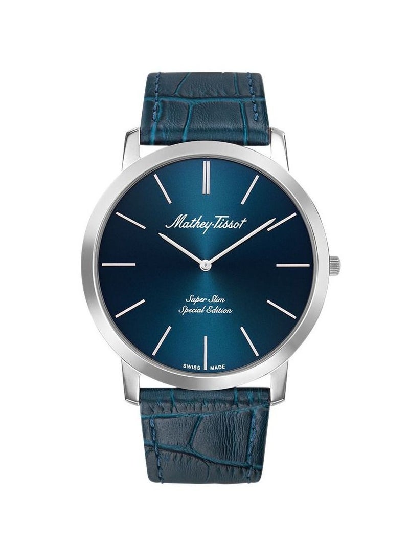Mathey-Tissot Cyrus Super Slim Special Edition Blue Dial Men's Watch H6915ABU