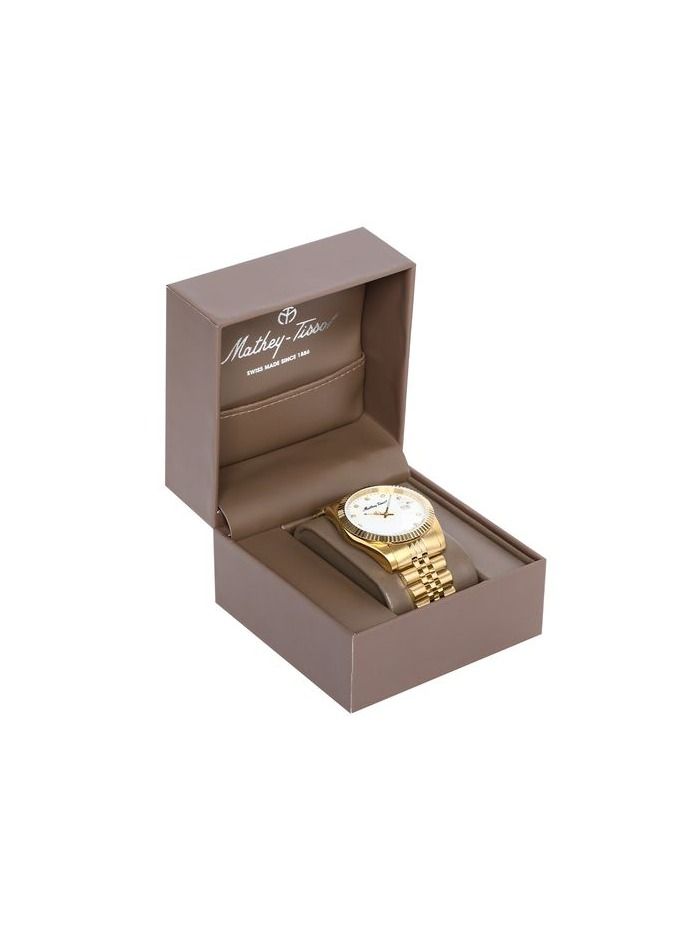 Mathey-Tissot Analog Mother of Pearl Dial Men's Watch-H710PI