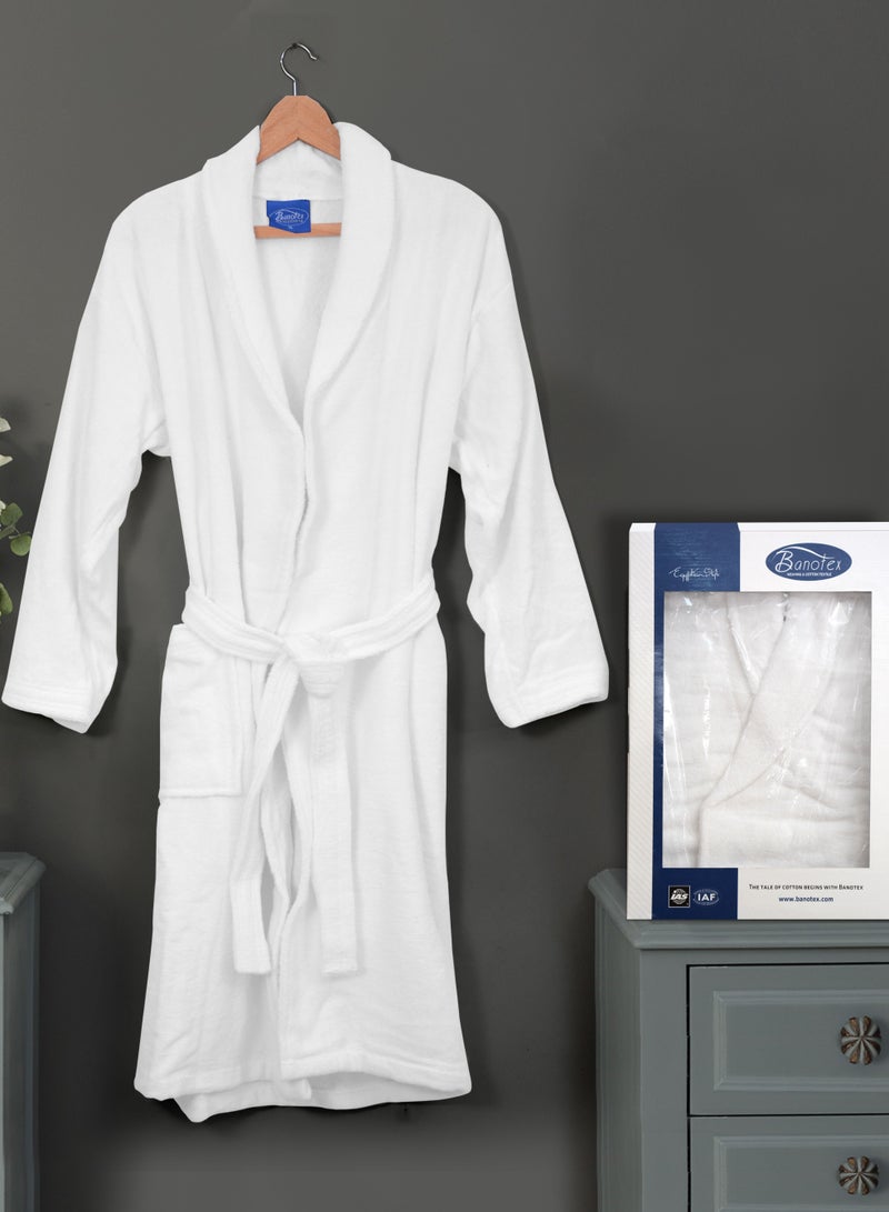 Cotton Bath Robe With Pocket Made in Egypt L