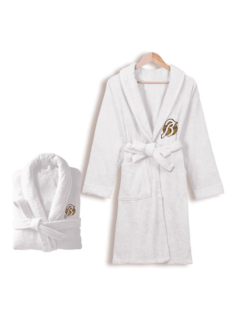 Cotton Bath Robe With Pocket Made in Egypt L