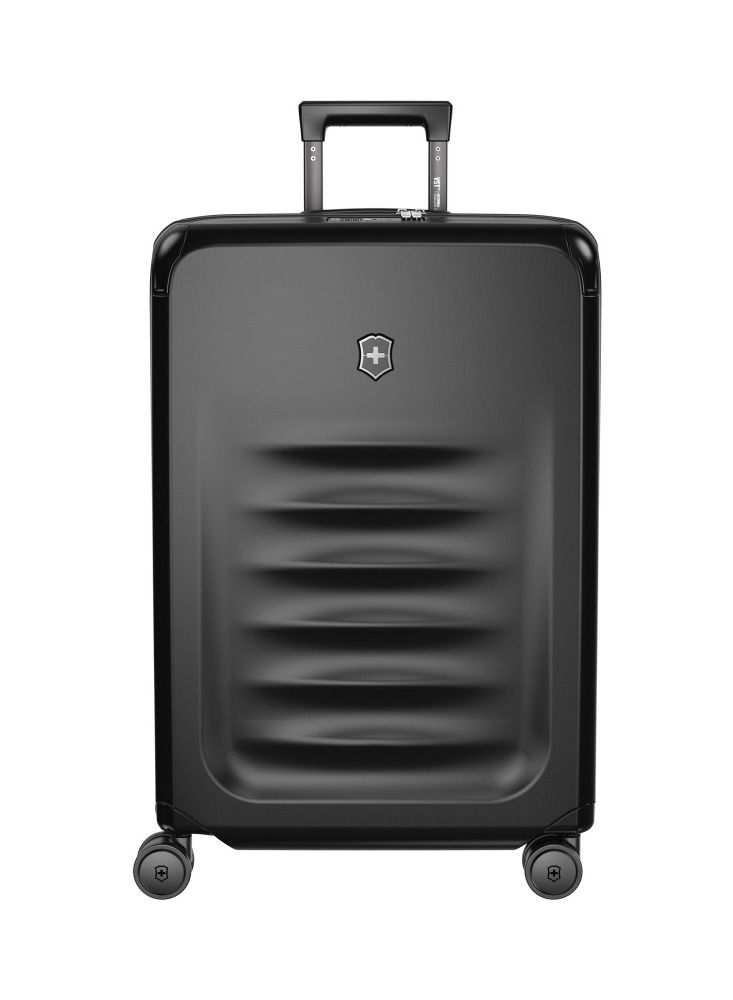 Spectra 3.0 Medium 69cm Hardside 4 Double Wheel Expandable Check-In Luggage Trolley Black