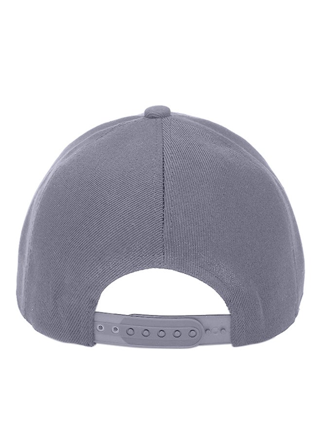 Embroidery Hip Hop Snapback Hat Grey