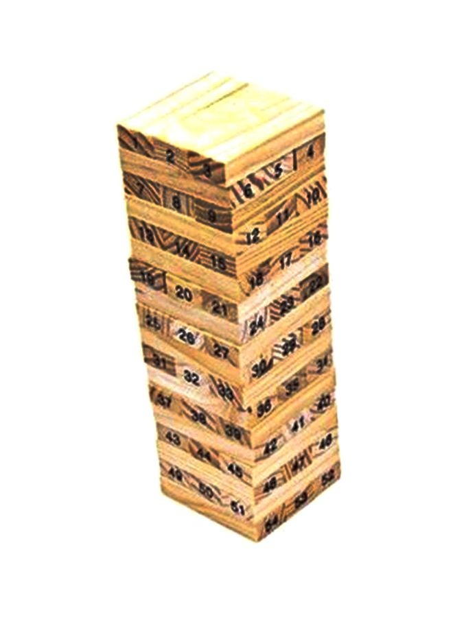 Jenga Wooden Educational Building Block Set Of 54-Piece