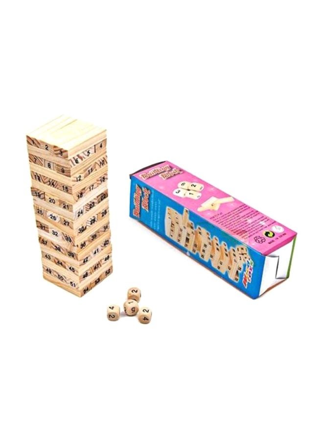 Jenga Wooden Educational Building Block Set Of 54-Piece