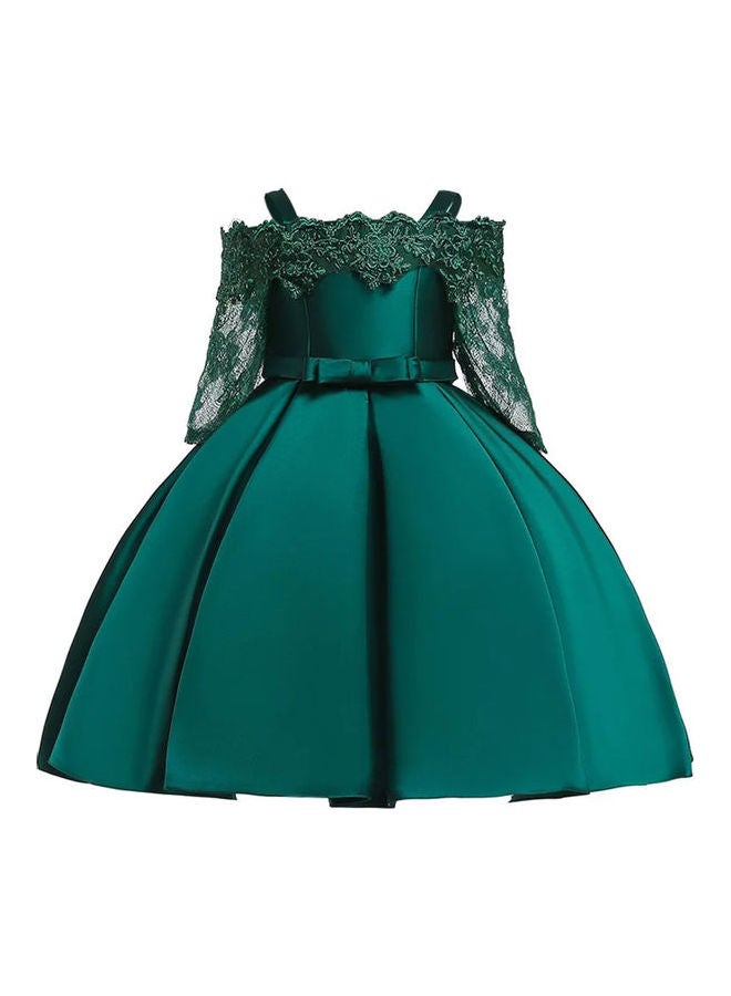Tutu Sling Princess Dress Dark Green