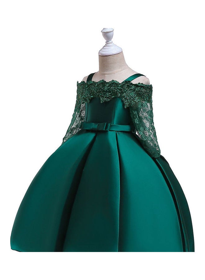 Tutu Sling Princess Dress Dark Green