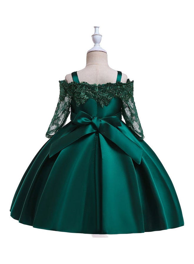 Tutu Sling Princess Dress Dark Green