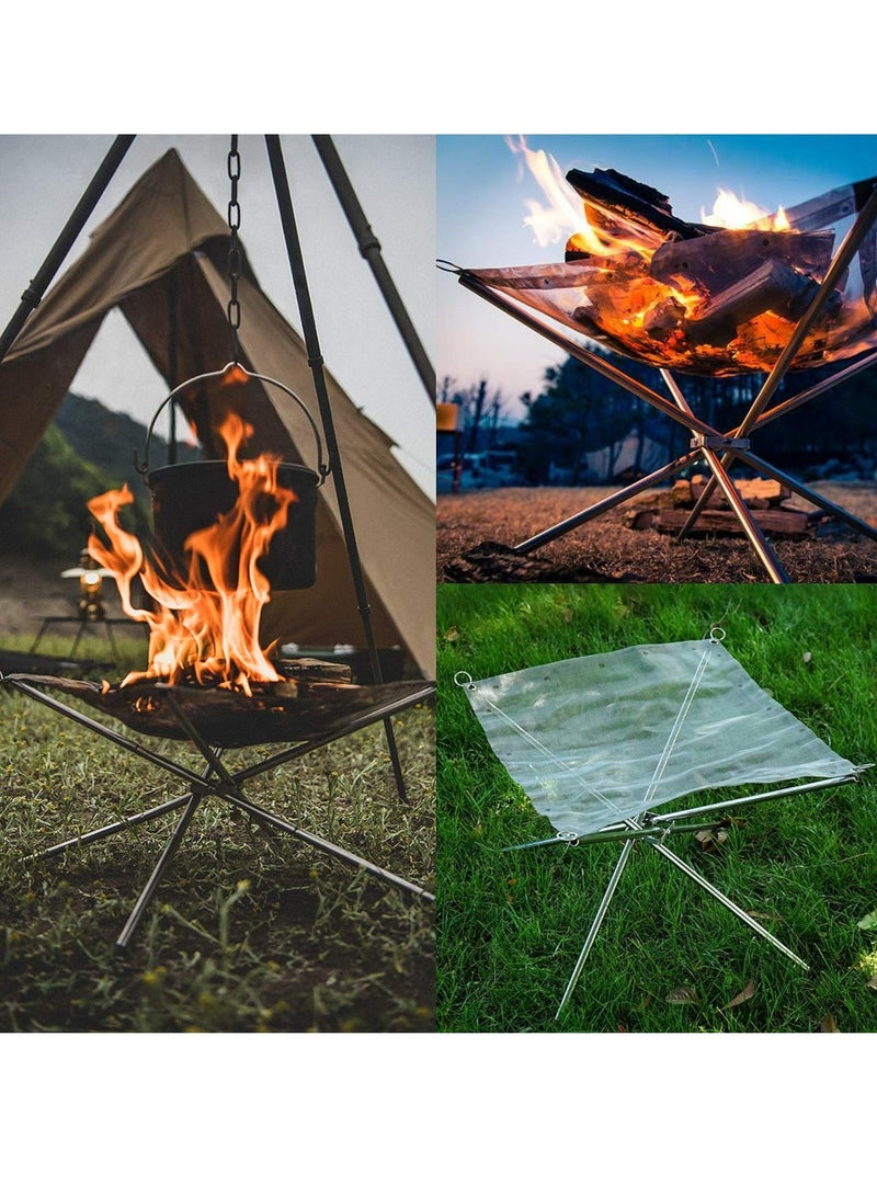 Folding Mesh Fire-Pit