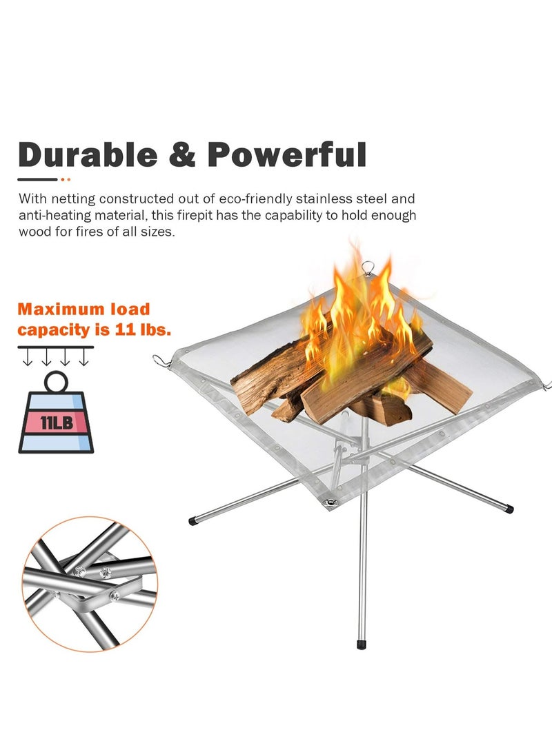 Folding Mesh Fire-Pit