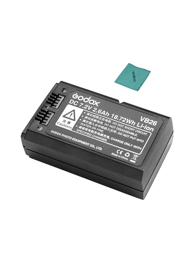 Replacement Battery For Godox V1S V1C V1N V1F V1O V1P Round Head Flash Speedlite