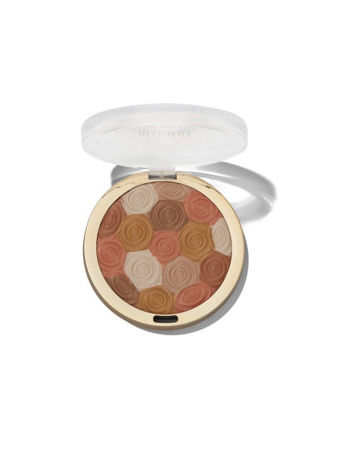 Illuminating Face Powder Amber Nectar (0.35 Ounce) Crueltyfree Highlighter, Blush & Bronzer In One Compact To Shape, Contour & Highlight
