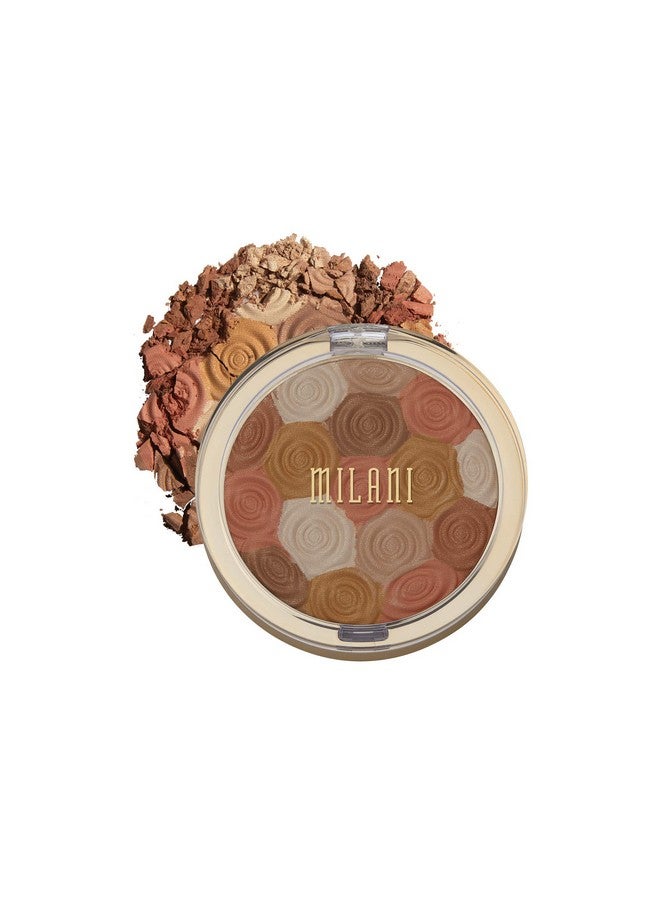 Illuminating Face Powder Amber Nectar (0.35 Ounce) Crueltyfree Highlighter, Blush & Bronzer In One Compact To Shape, Contour & Highlight