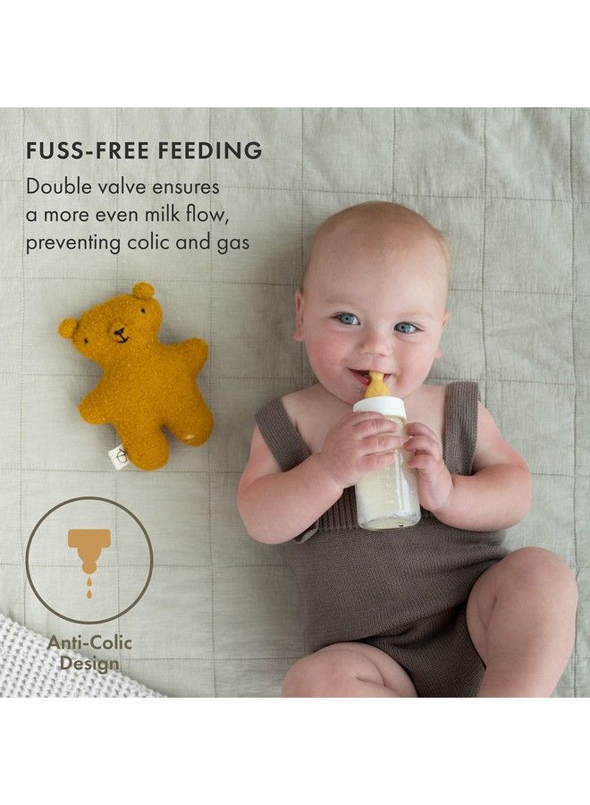 Baby Bottle Anti Colic Double Valve For Anti Colic Bottles & Natural Rubber Bottle Nipples Colic & Gas Preventing Bottles Parts 2 Pack