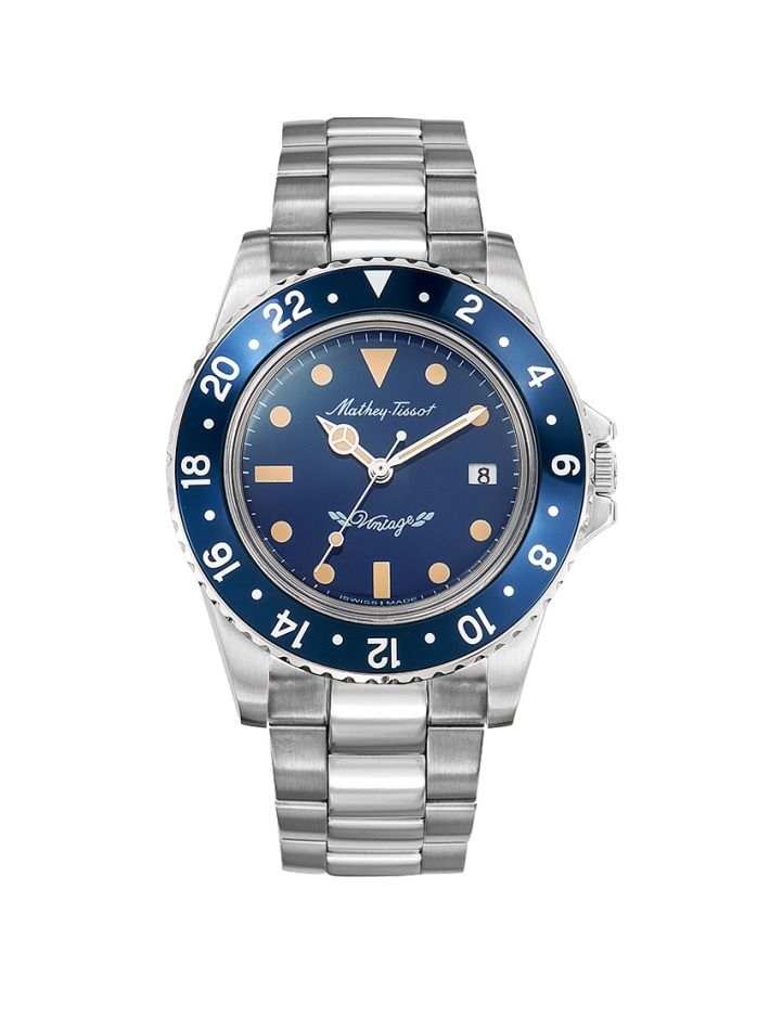 Mathey-Tissot Mathey Vintage Quartz Blue Dial Men's Watch H900ABU