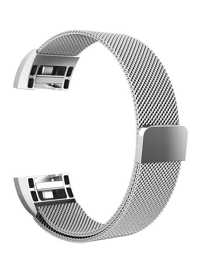 Replacement Band For Fitbit Charge 2 Silver