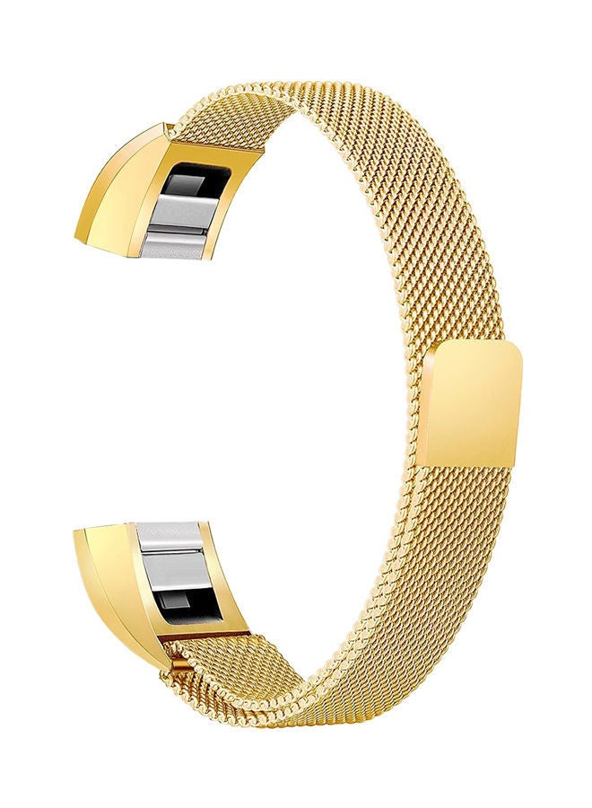 Milanese Metal Replacement Band For Fitbit Alta And HR Gold