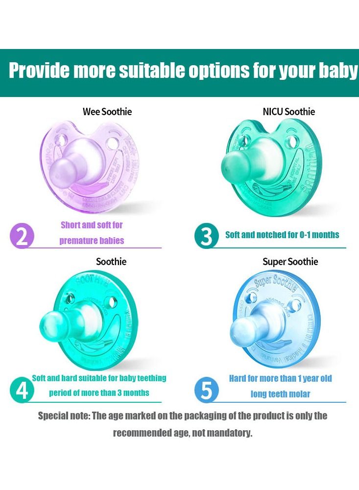 Avent Soothie Pacifier Size 2, Premature baby - born before 34 weeks , 1-piece - Nature Purple