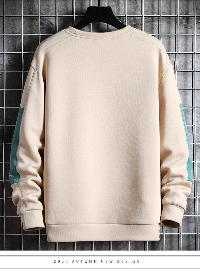 Men's Sweater Spring and Autumn Round Neck Casual Long Sleeve T-shirt