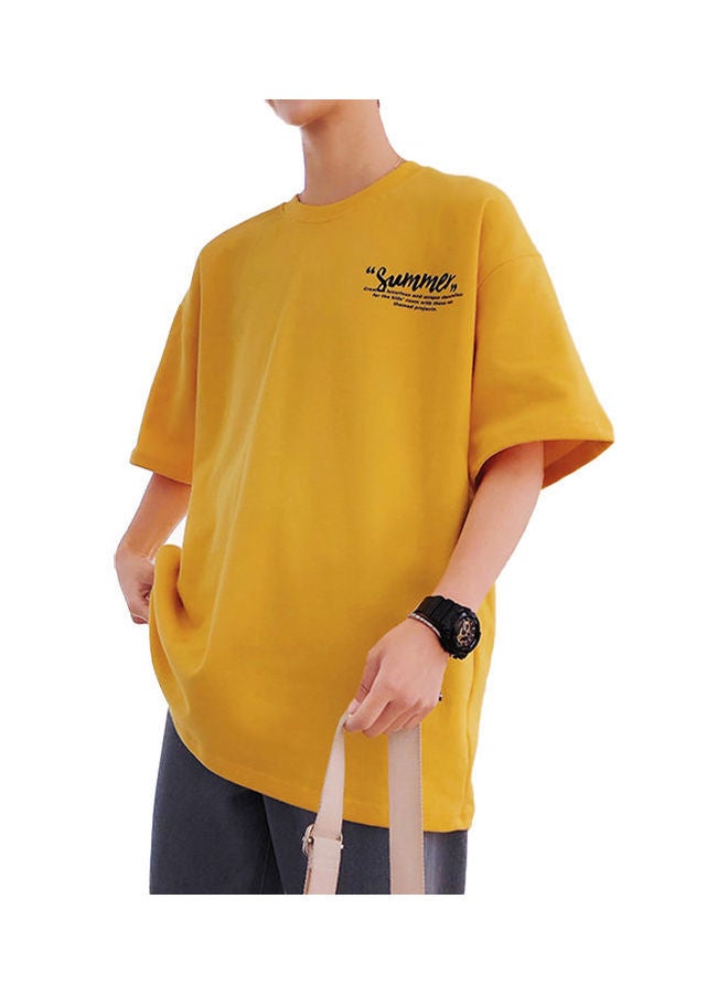 Summer Printed T-Shirt Yellow