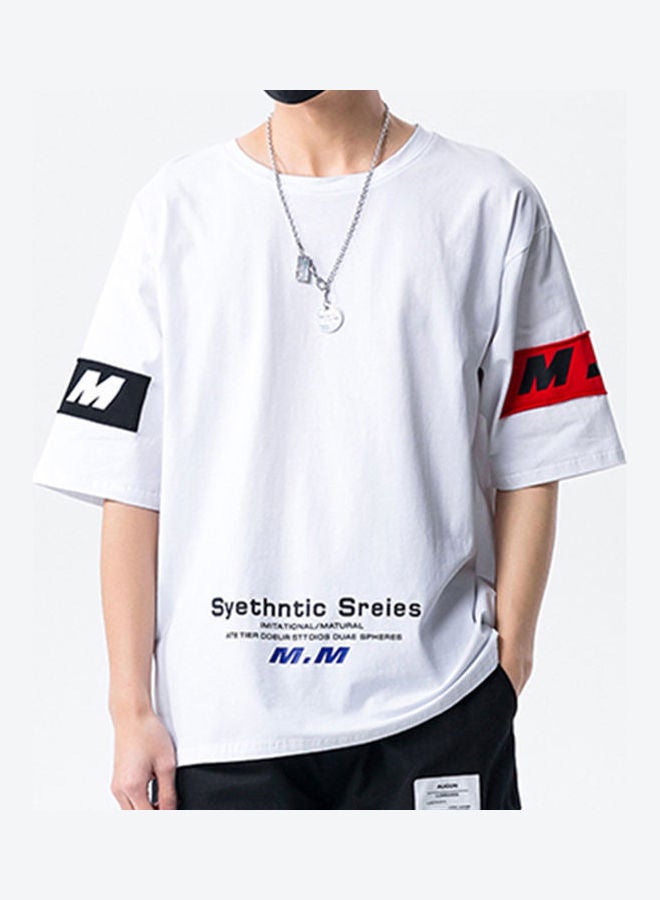 Short Sleeve Loose T Shirt White