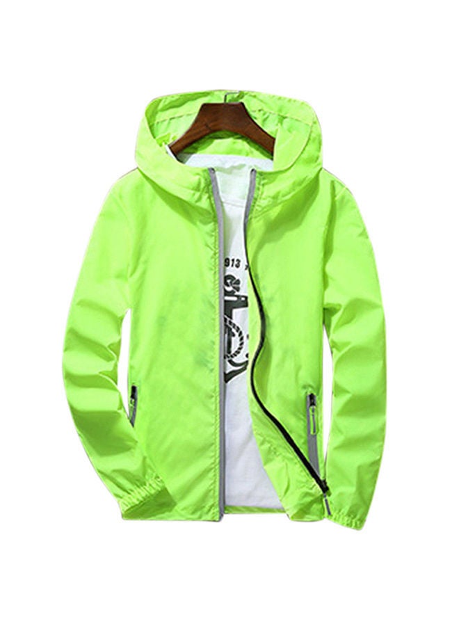 Men/Women Waterproof Windbreaker Jacket green