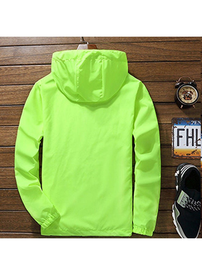 Men/Women Waterproof Windbreaker Jacket green