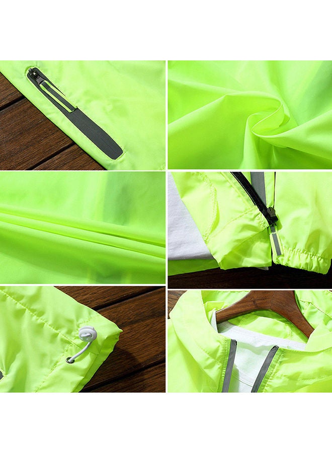 Men/Women Waterproof Windbreaker Jacket green