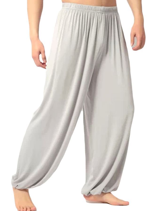Low Rise Trousers Light Grey