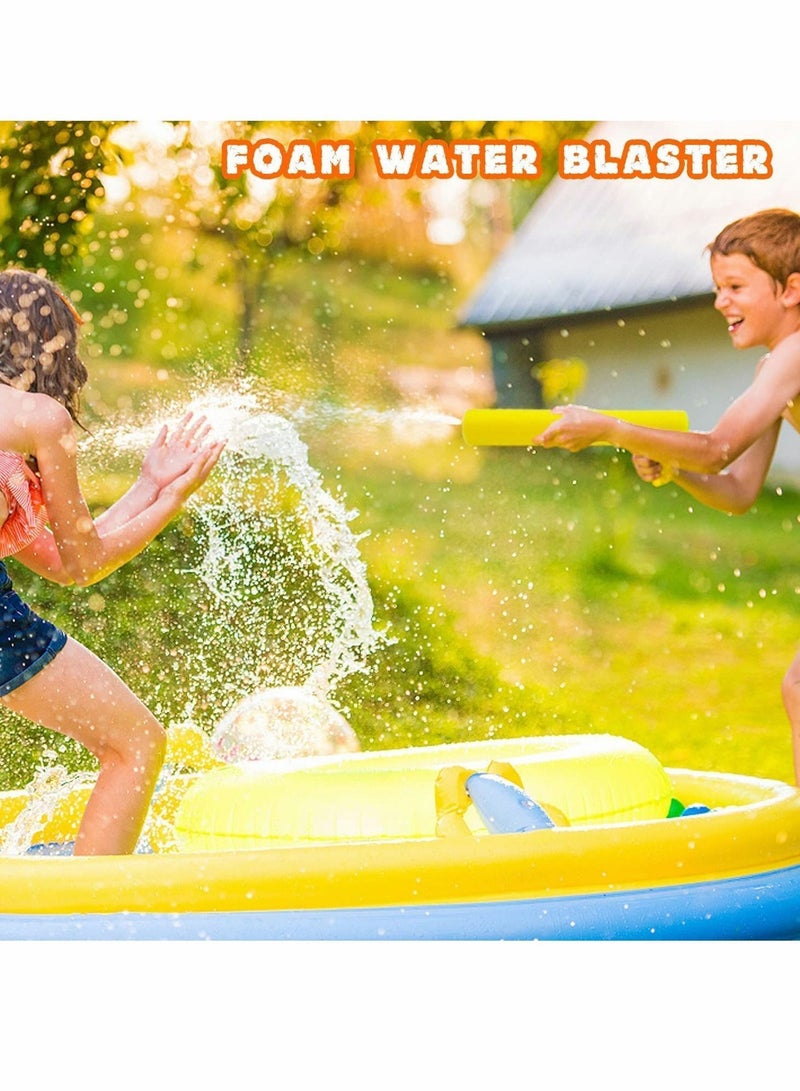 Water Gun, 6Pcs Foam Gun Blaster Set Pool Toys for Kids & Adult Toy Shooter Swimming Summer, Outdoor Beach Play Game Party Favors, Garden