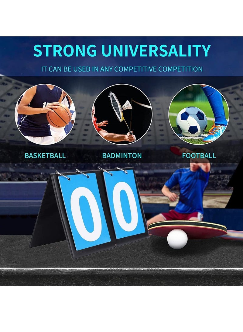 Scoreboard, Football Game, 2 Digit Flip Number Scoreboard Sports Score Counter For Table Tennis Basketball