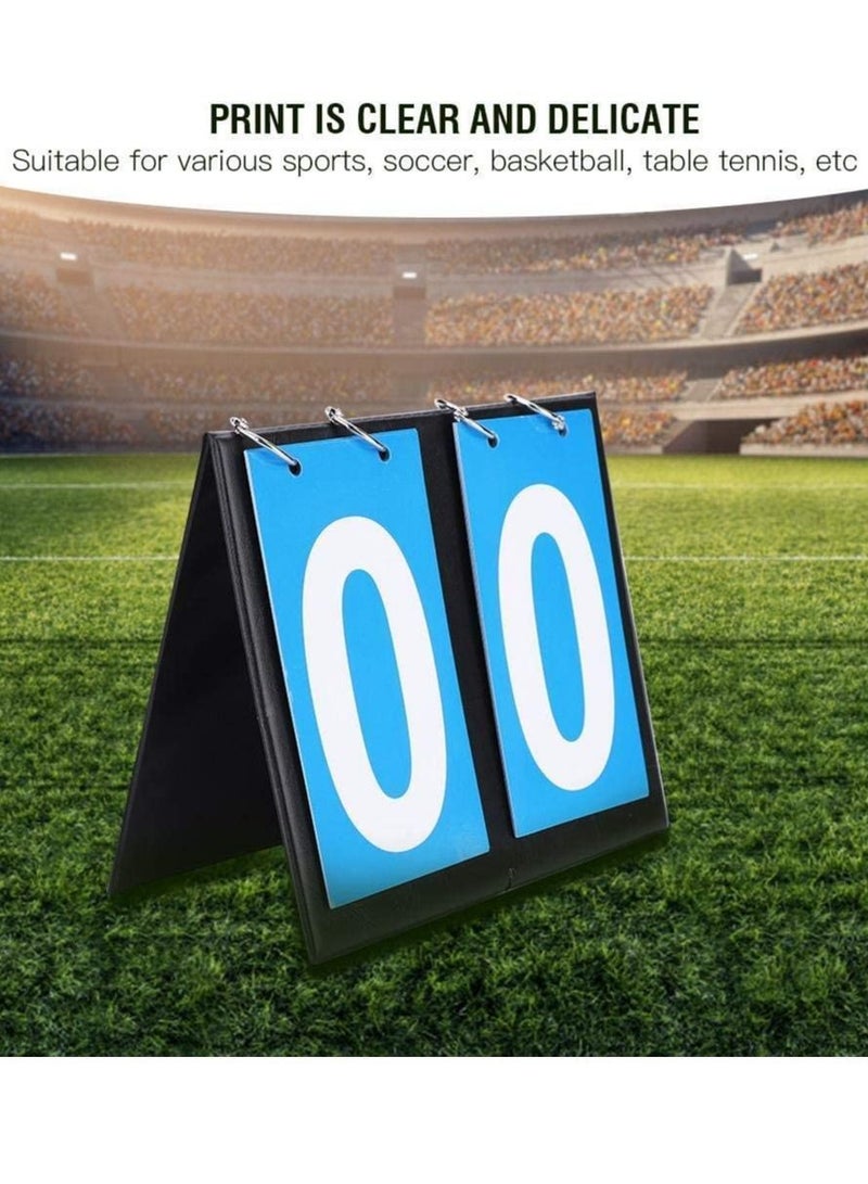 Scoreboard, Football Game, 2 Digit Flip Number Scoreboard Sports Score Counter For Table Tennis Basketball