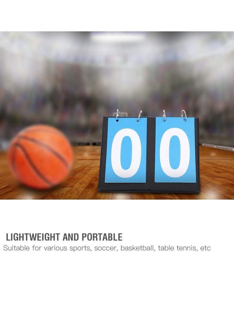 Scoreboard, Football Game, 2 Digit Flip Number Scoreboard Sports Score Counter For Table Tennis Basketball