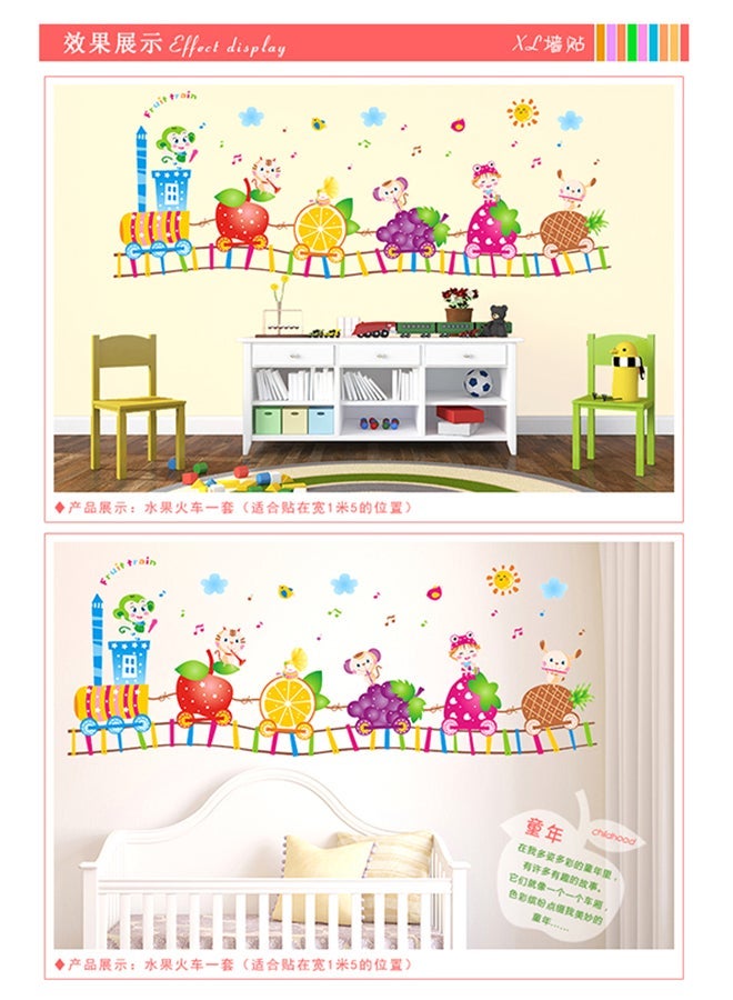 Cartoon Removable Wall Sticker Multicolour 60x40centimeter