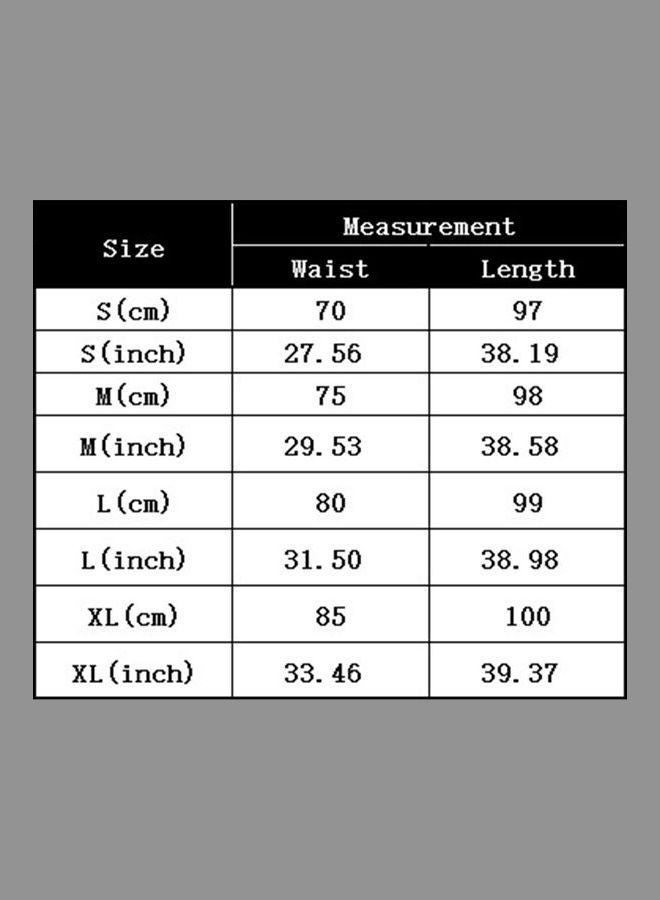 Fashionable OL High Waist Maxi Pleated Flared Skirt Black