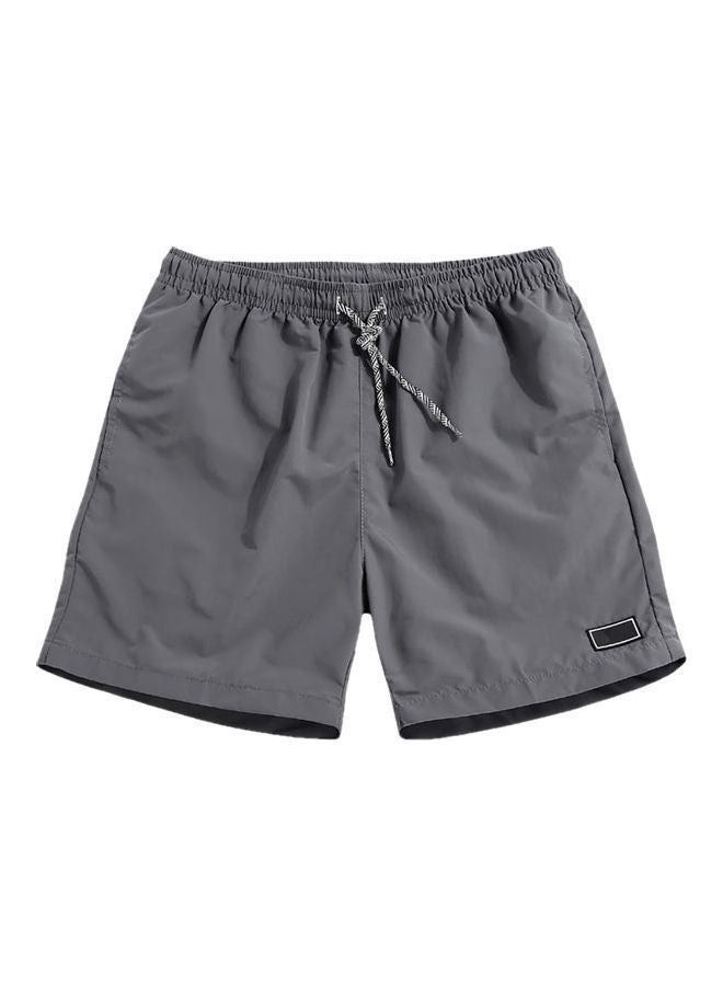 Solid Breathable Quick Dry Shorts Wine Red