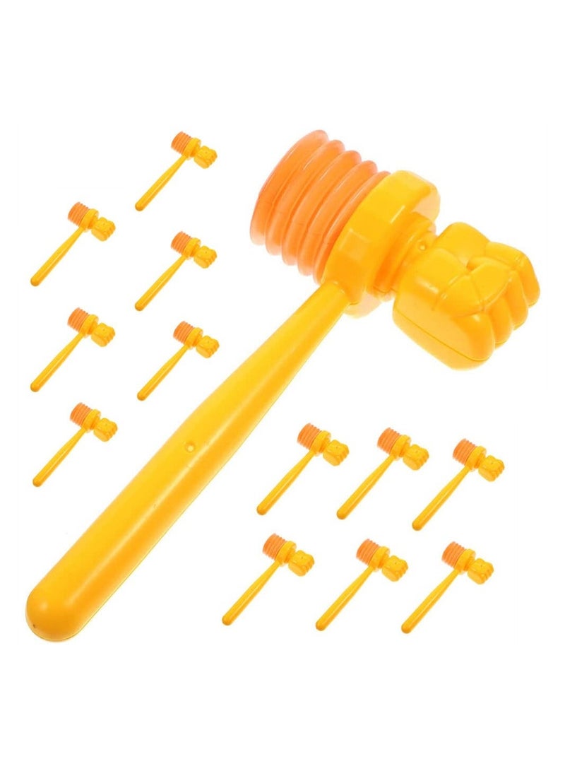 Squeaky Hammer, 20Pcs Mini Hammer Fine Motor Skills Toy, for Noise Maker Pounding Plastic Musical Beating Gavel Mallet Educational Toy