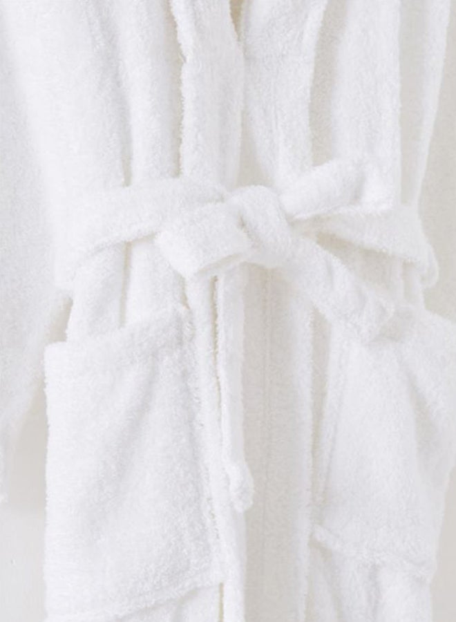 Essential Shawl Bath Robe White