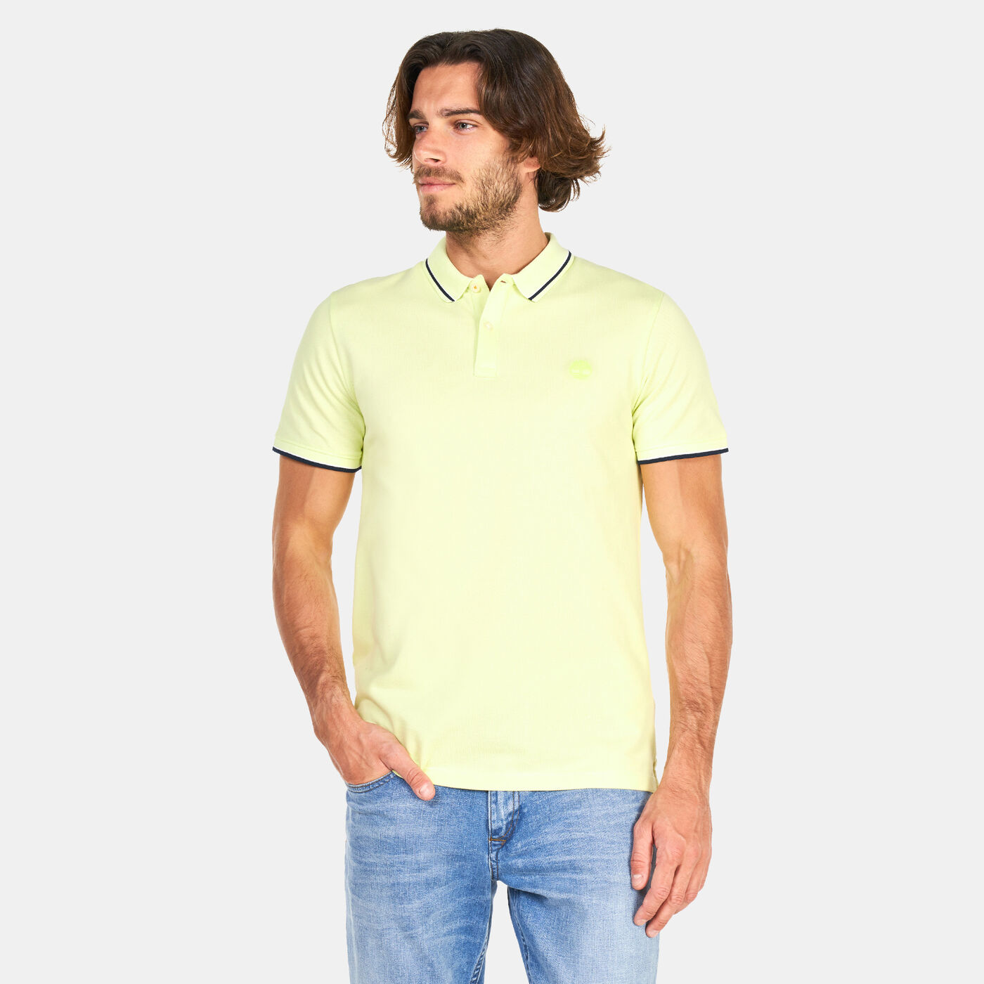 Men's Millers River Tipped Pique Polo T-Shirt