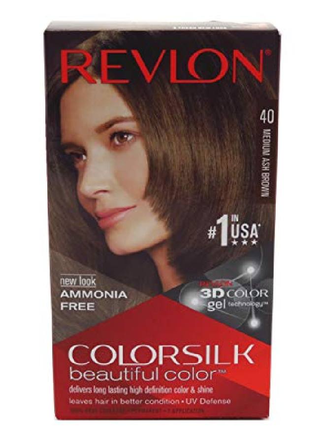 Colorsilk Hair Color 40 Medium Ash Brown 1 Each