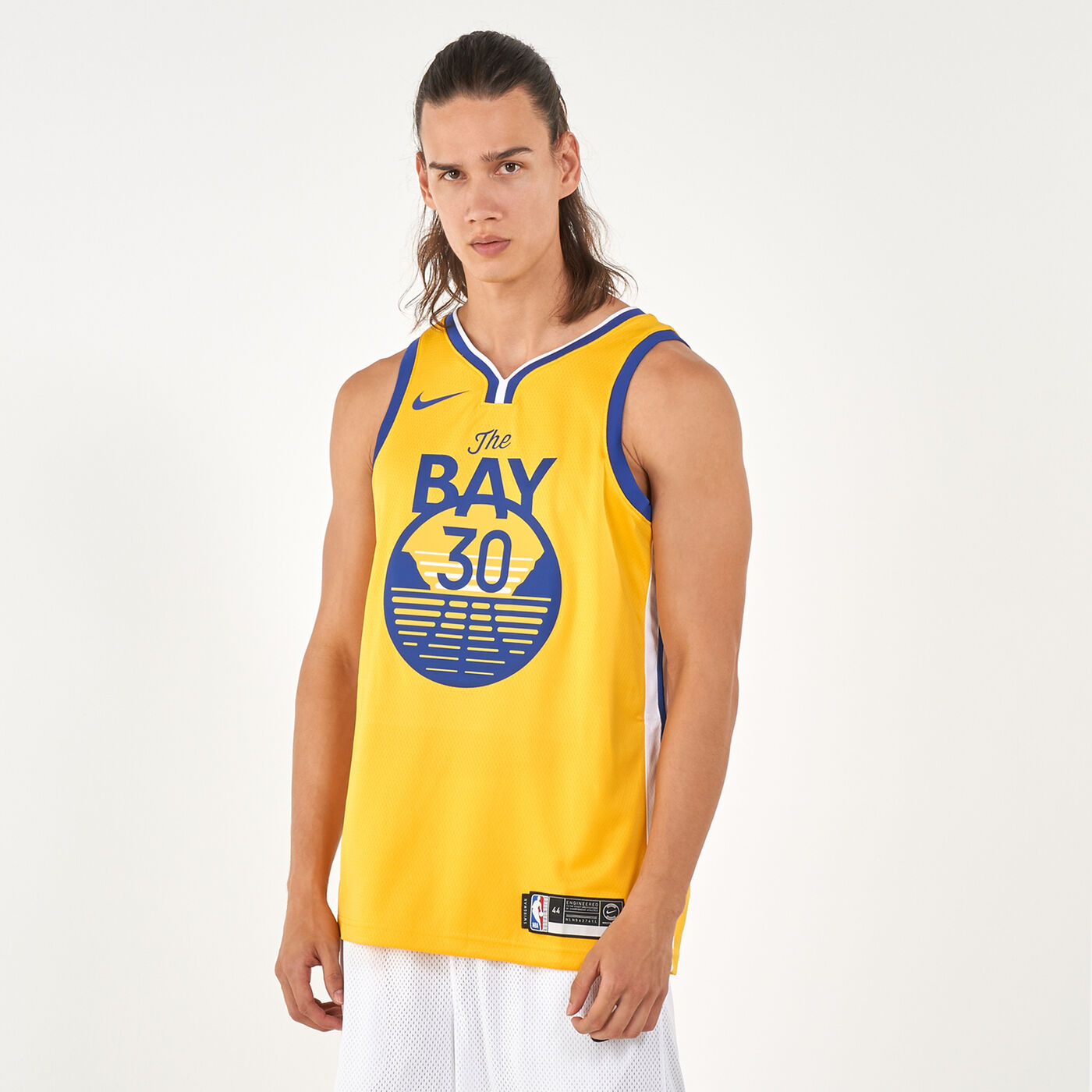 Men's NBA Golden State Warriors Swingman Stephen Curry Statement Edition Jersey