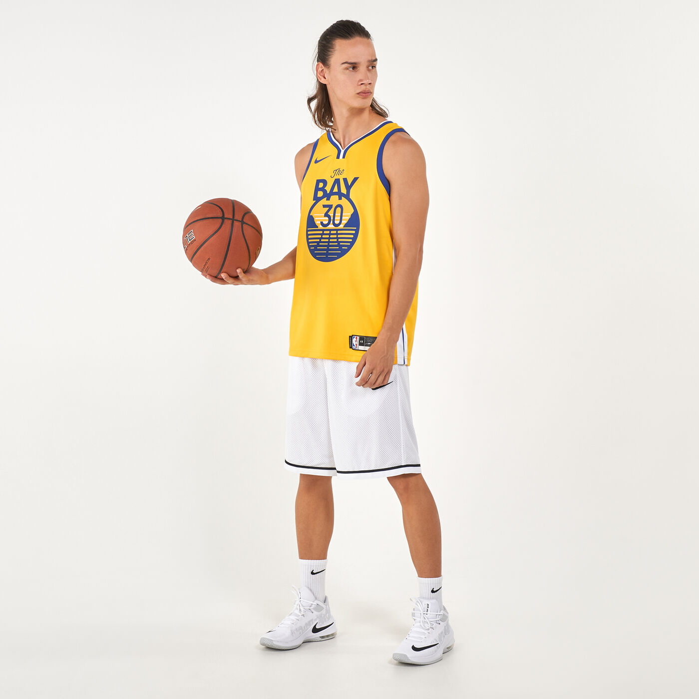 Men's NBA Golden State Warriors Swingman Stephen Curry Statement Edition Jersey