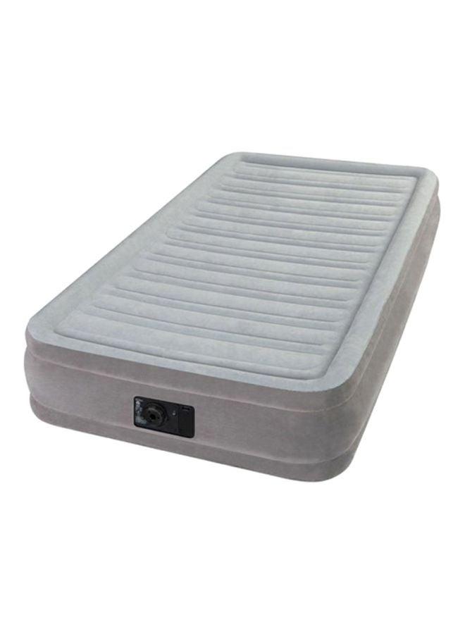 Durabeam Twin Mid Rise Airbed With Pump Grey 99 x 190.5 x 33cm
