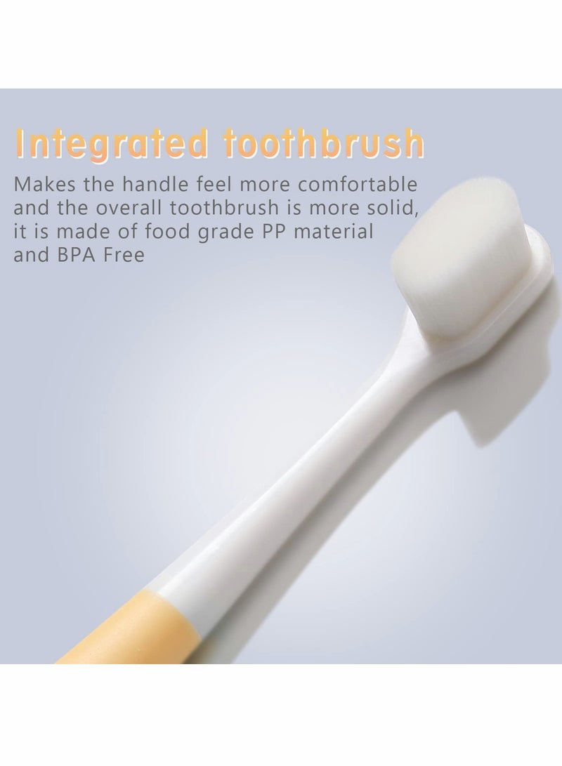 Toothbrush for Kids Extra Soft Nano Toothbrush for Toddlers and Children BPA Free Kids Toothbrush with Protective Case for Toddler