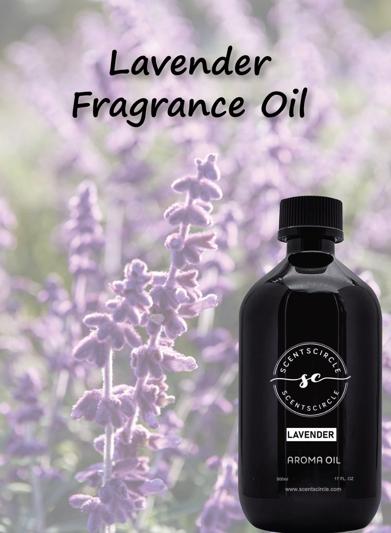Scentscircle Aroma Blend Diffuser Fragrance Oil for Aroma Diffuser - Lavender Fragrance Diffuser Machine Refill 500ml