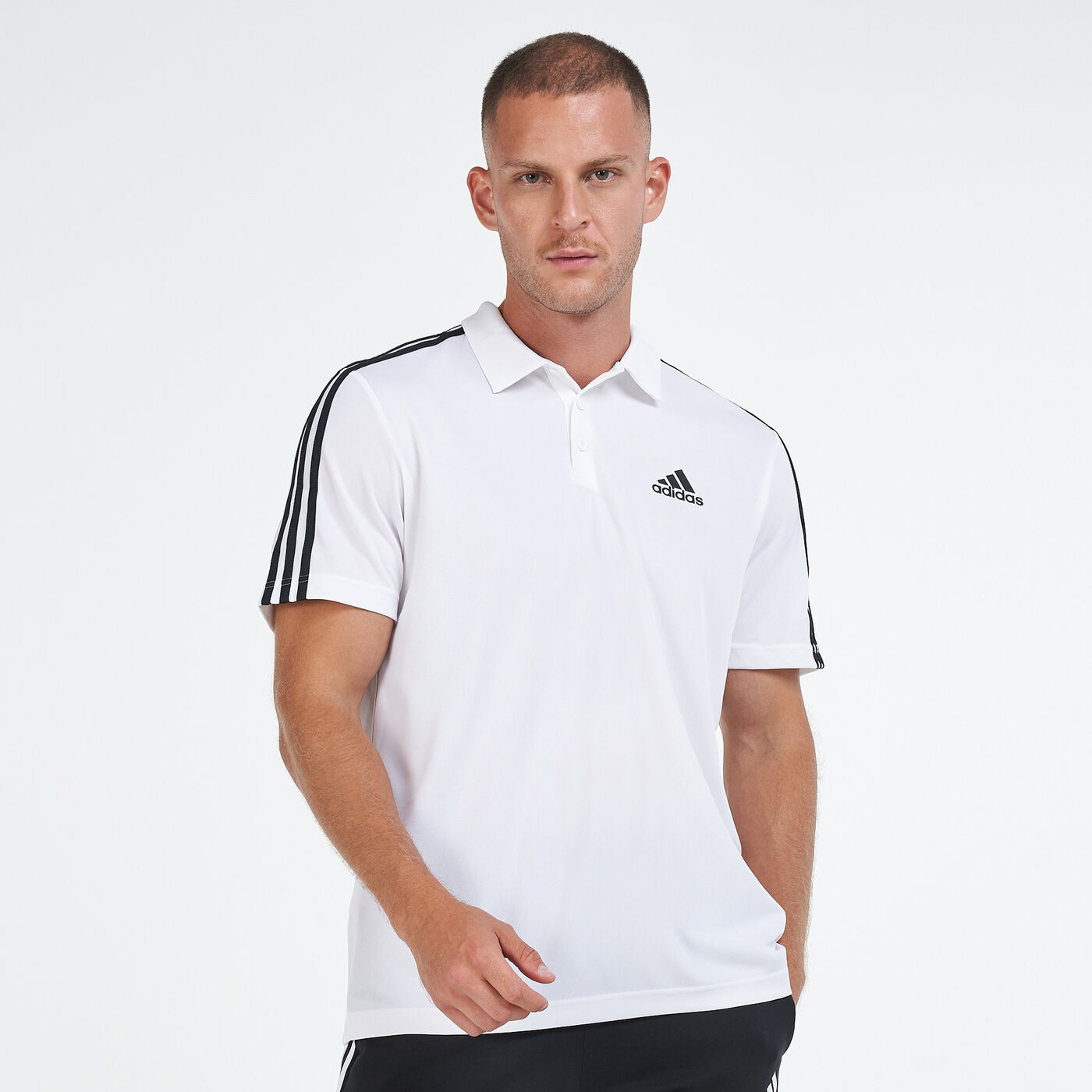Men's Designed To Move 3-Stripes Polo T-Shirt